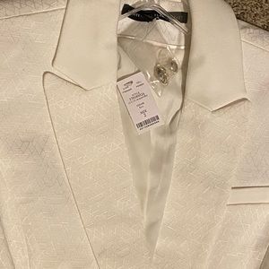 Double breasted jacquard jacket